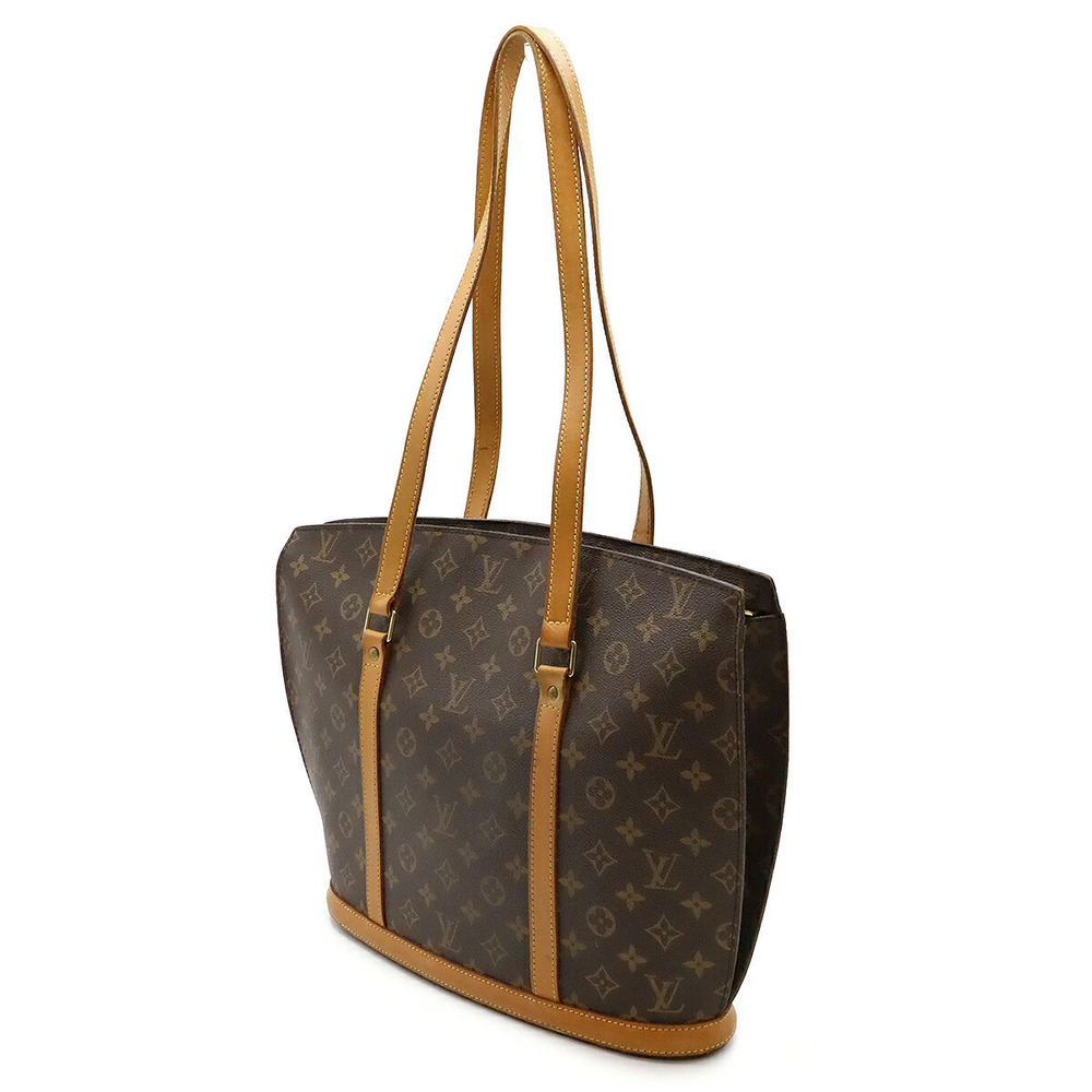 Louis Vuitton Monogram Tote Shoulder Bag Babylon Brown